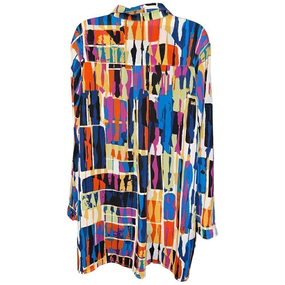 Multiples
Plus Size Block Print Crinkled Yoryu Lo… - image 3